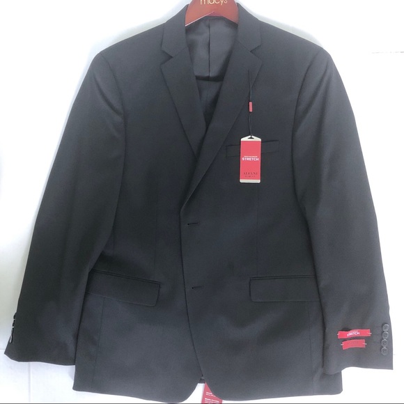 Alfani Other - Alfani NEW Black Slim Fit Suit 42R/34W/32L